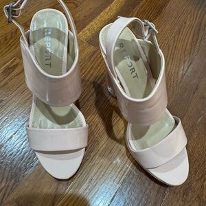 Report Women's Nude Slingback Heels